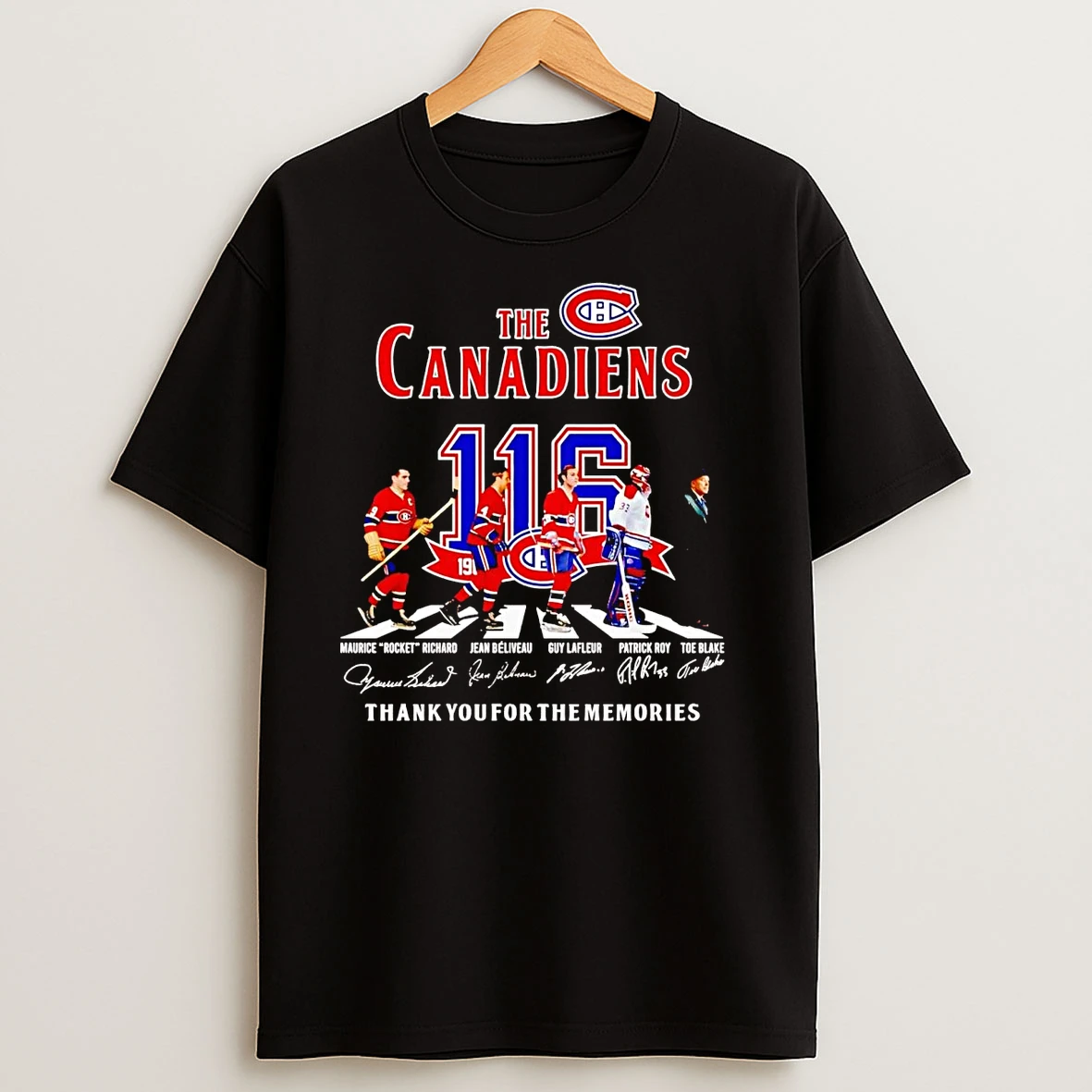 The Montreal Canadiens 116 Years Team Players Abbey Road T Shirts