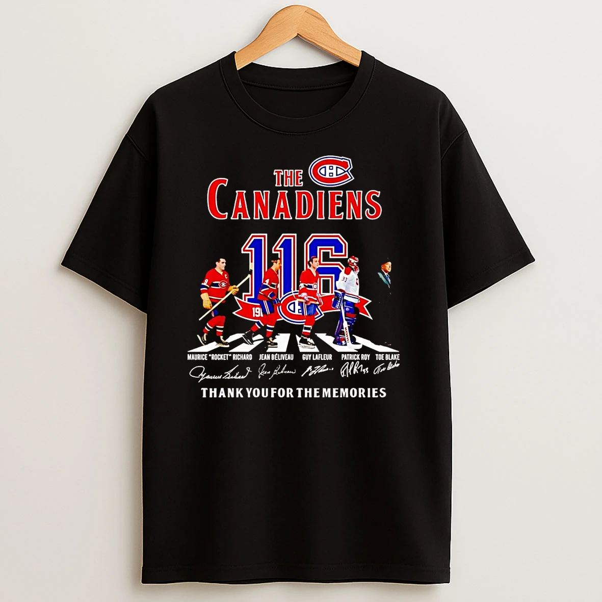 The Montreal Canadiens 116th Anniversary Team Players Abbey Road T Shirts