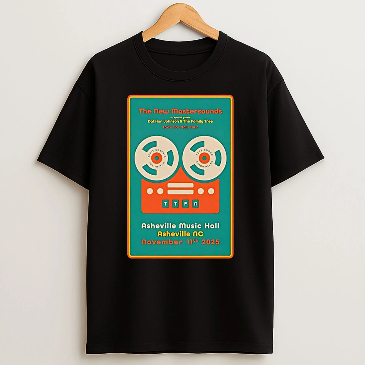 The New Mastersounds 11 11 2025 Asheville Nc Shirts