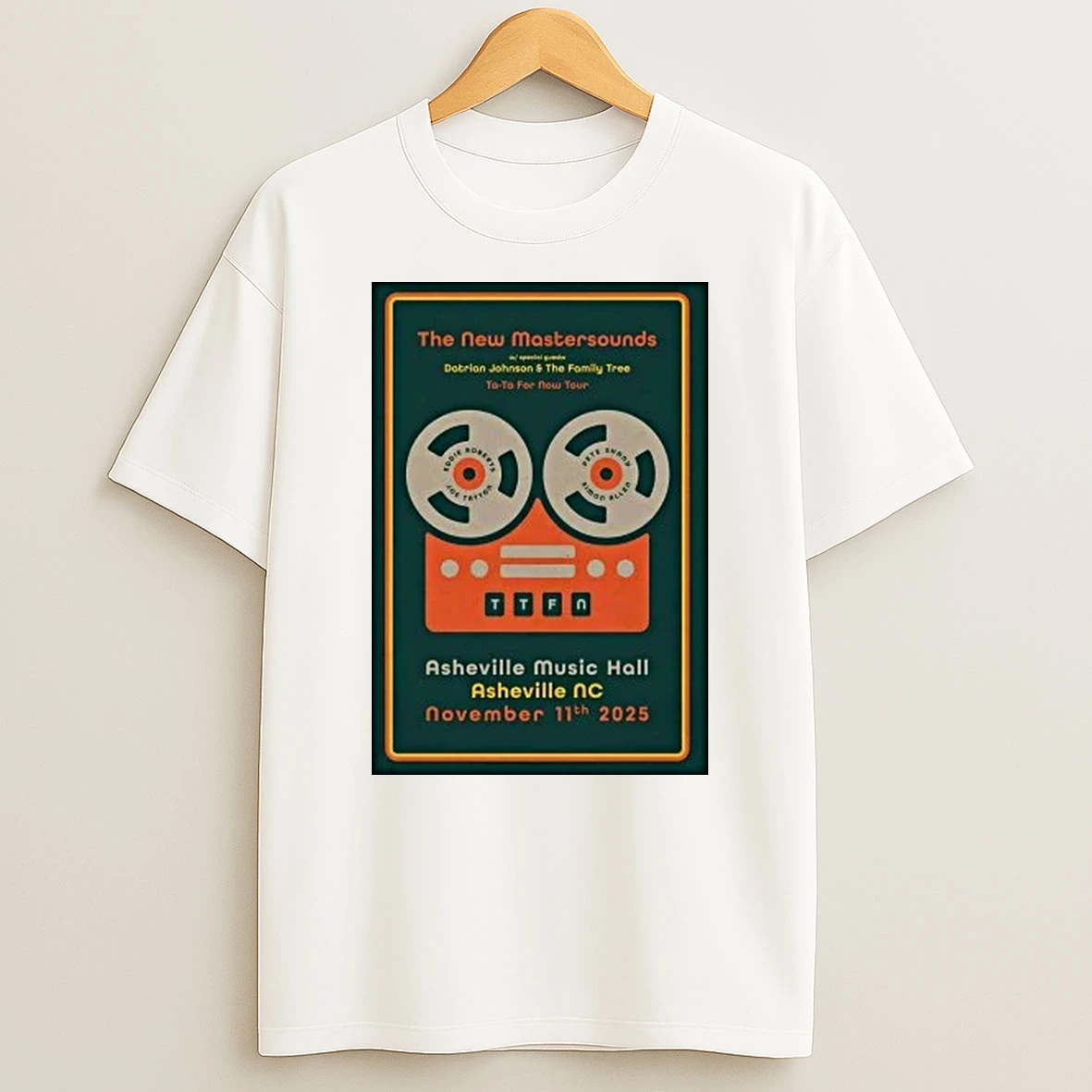 The New Mastersounds Asheville Event On Nov 11 2025 Shirts