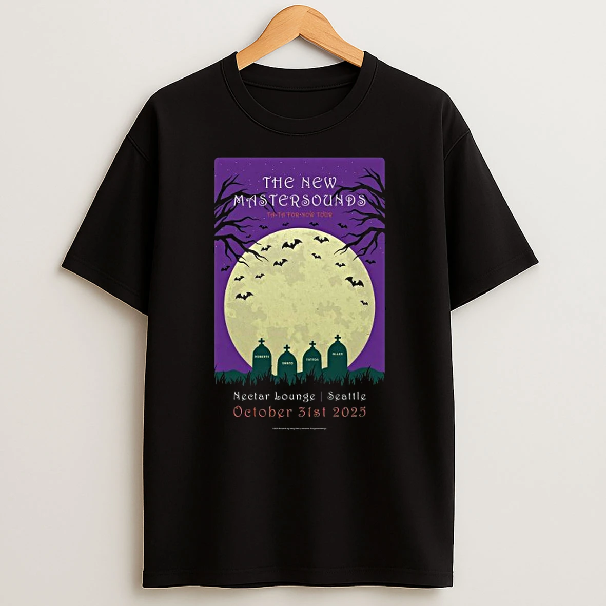 The New Mastersounds October 31 2025 Nectar Lounge Seattle Wa Shirts
