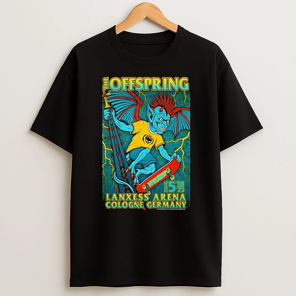 The Offspring Lanxess Arena In Cologne Germany Nov 5 2025 Shrit Shirts