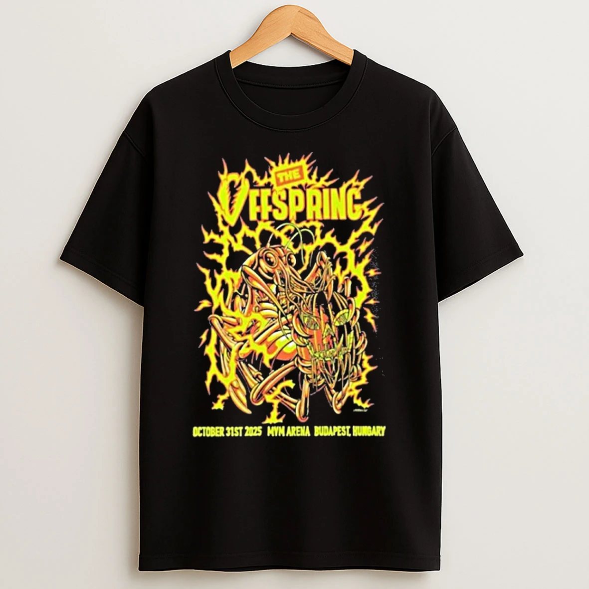 The Offspring Oct 31 2025 Mvm Arena Budapest Hungary T Shirts