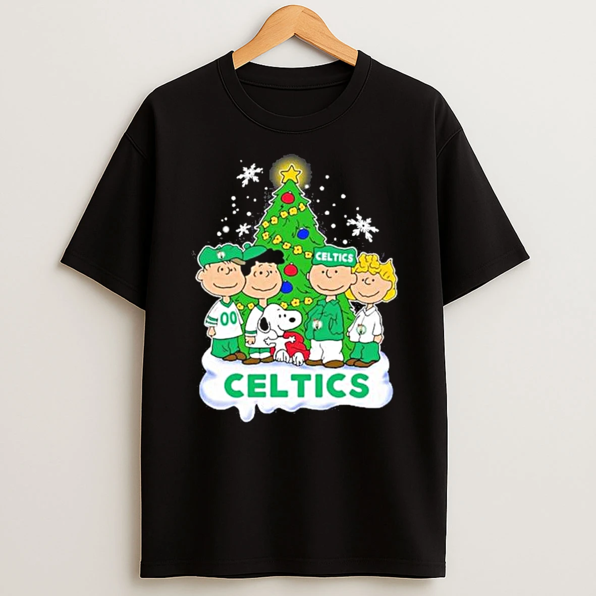 The Peanuts Boston Celtics Merry Christmas Shirts