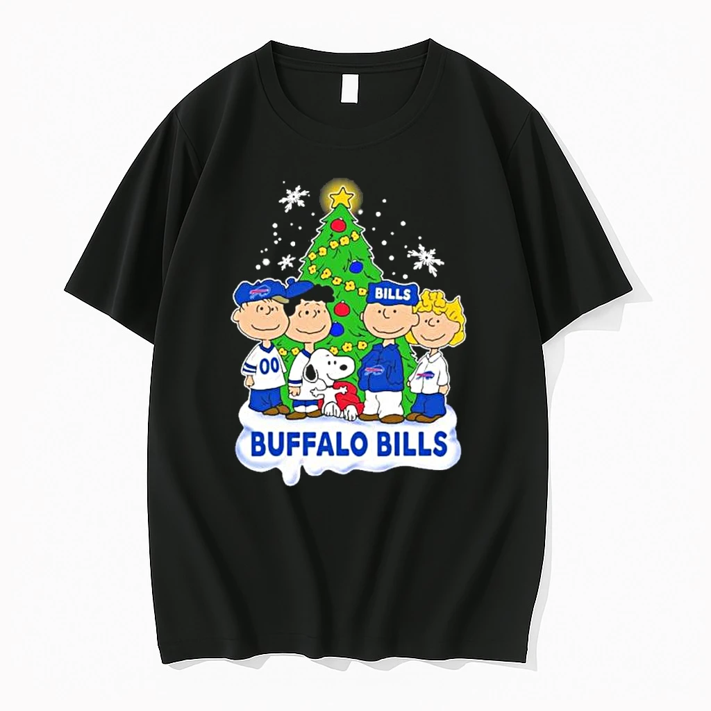 The Peanuts Characters Buffalo Bills Christmas 2025 Shirts