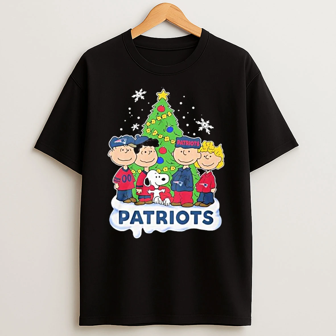 The Peanuts Characters New England Patriots Christmas 2025 Shirts