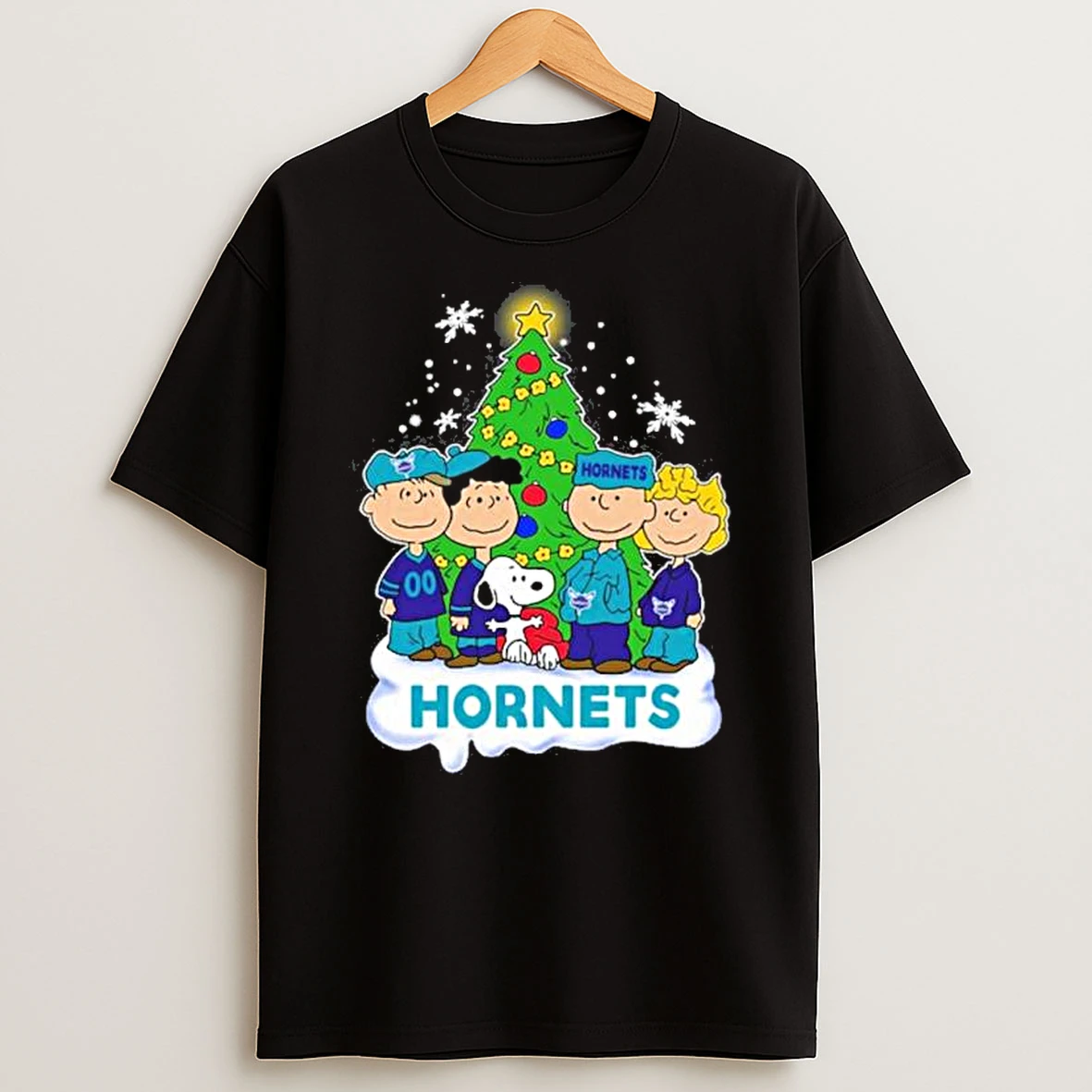 The Peanuts Charlotte Hornets Merry Christmas Shirts