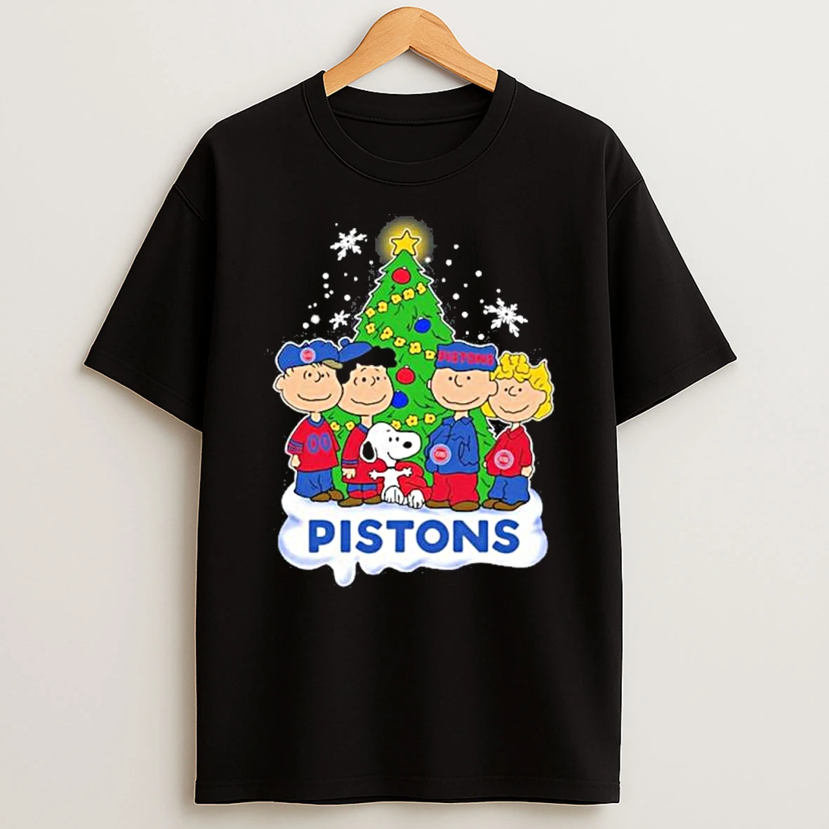 The Peanuts Detroit Pistons Merry Christmas Shirts