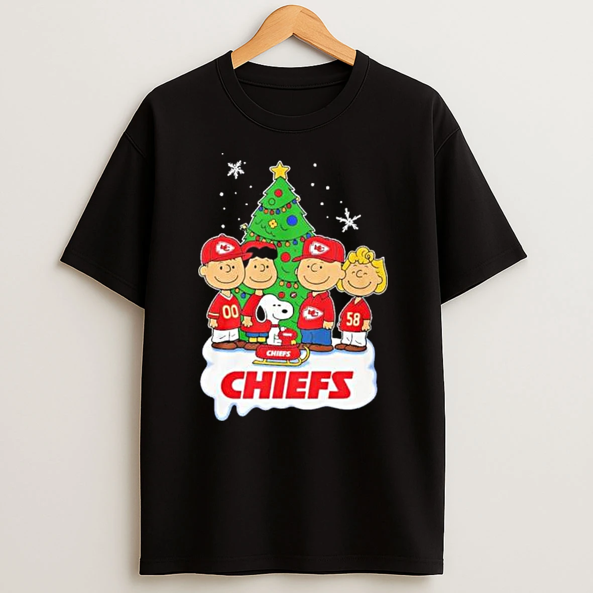 The Peanuts Kansas City Chiefs Merry Christmas 2025 Shirts