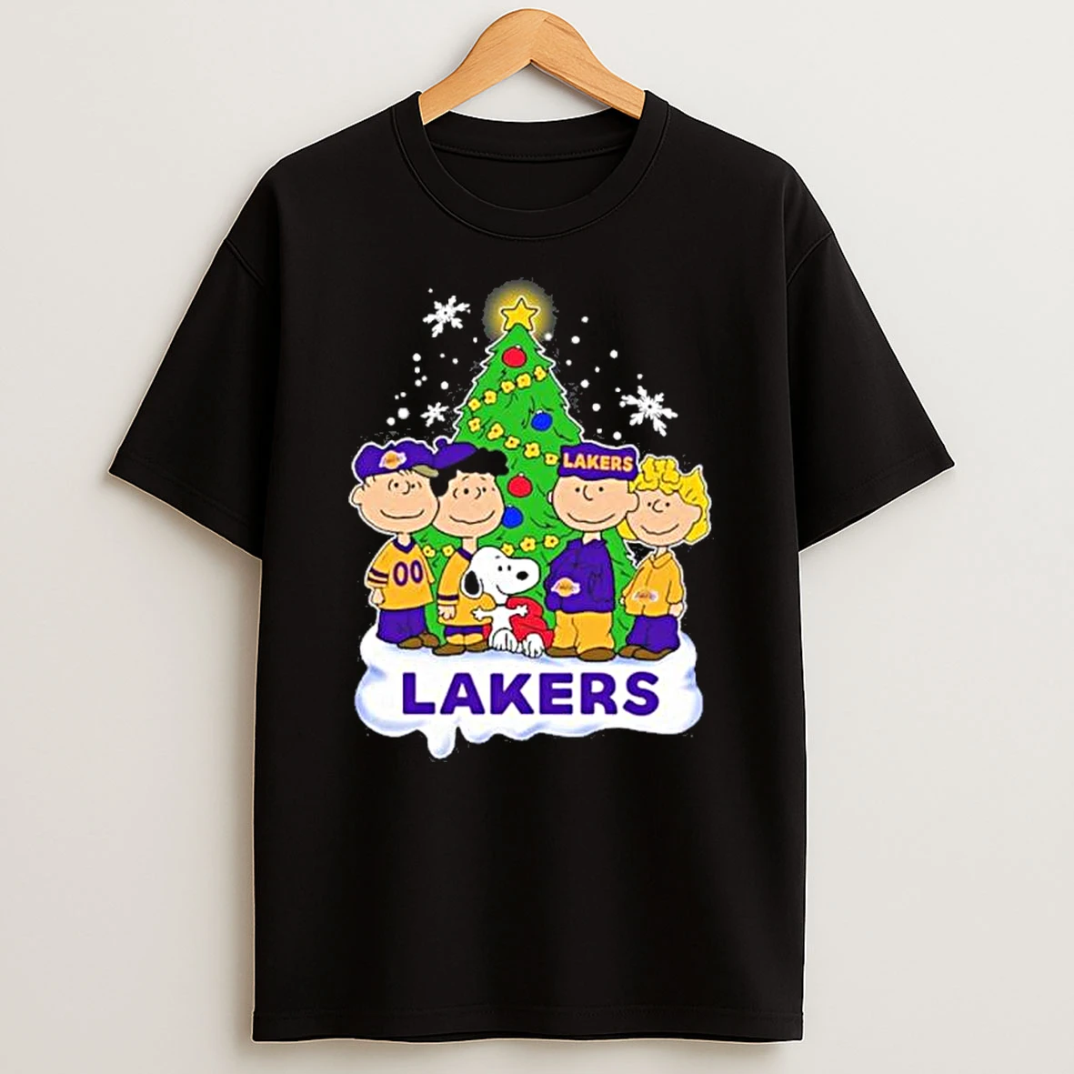 The Peanuts Los Angeles Lakers Merry Christmas Shirts