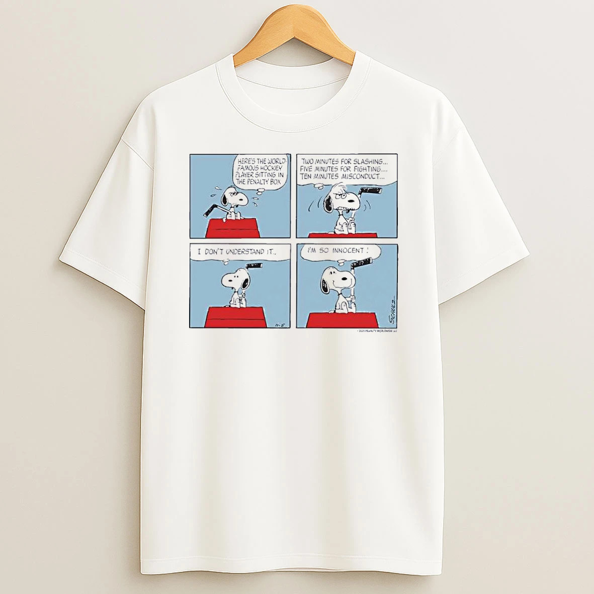 The Peanuts X Usa Hockey Penalty Box Shirts