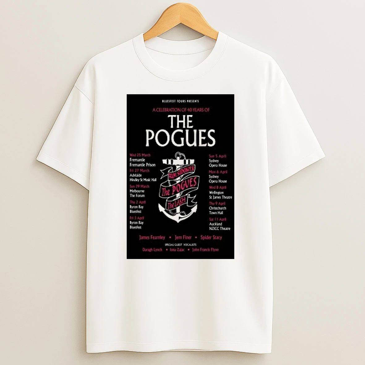 The Pogues 40 Years Of Rum Sodomy And The Lash 2026 Shirts
