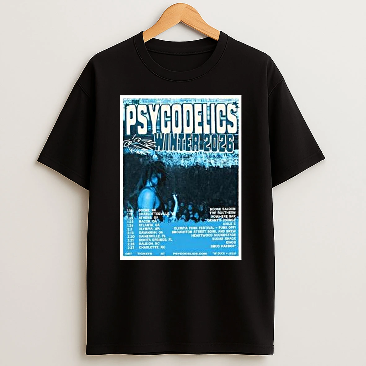 The Psycodelics Winter Tour 2026 Dates Shirts