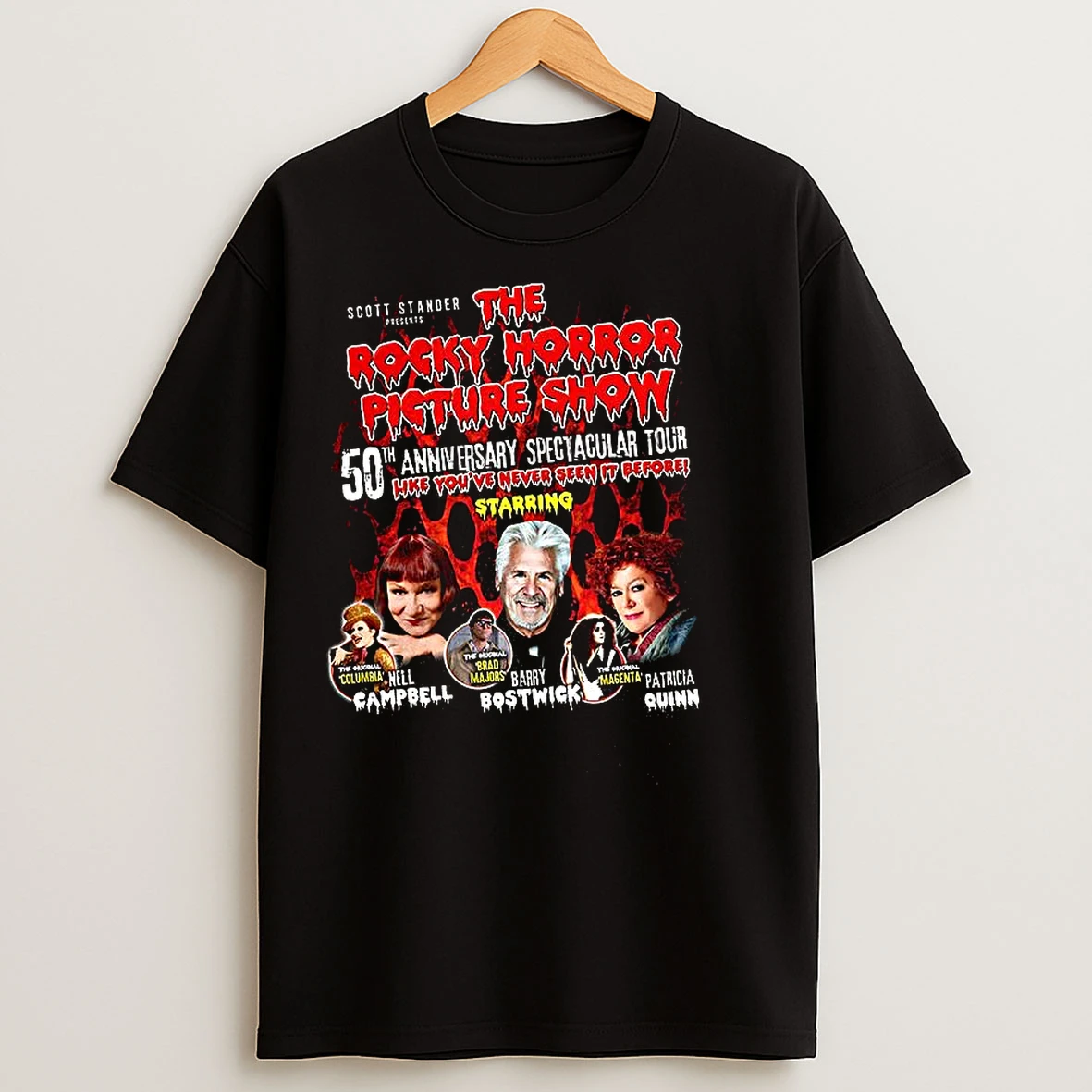 The Rocky Horror Picture Show 50th Anniversary Spectacular Tour T Shirts