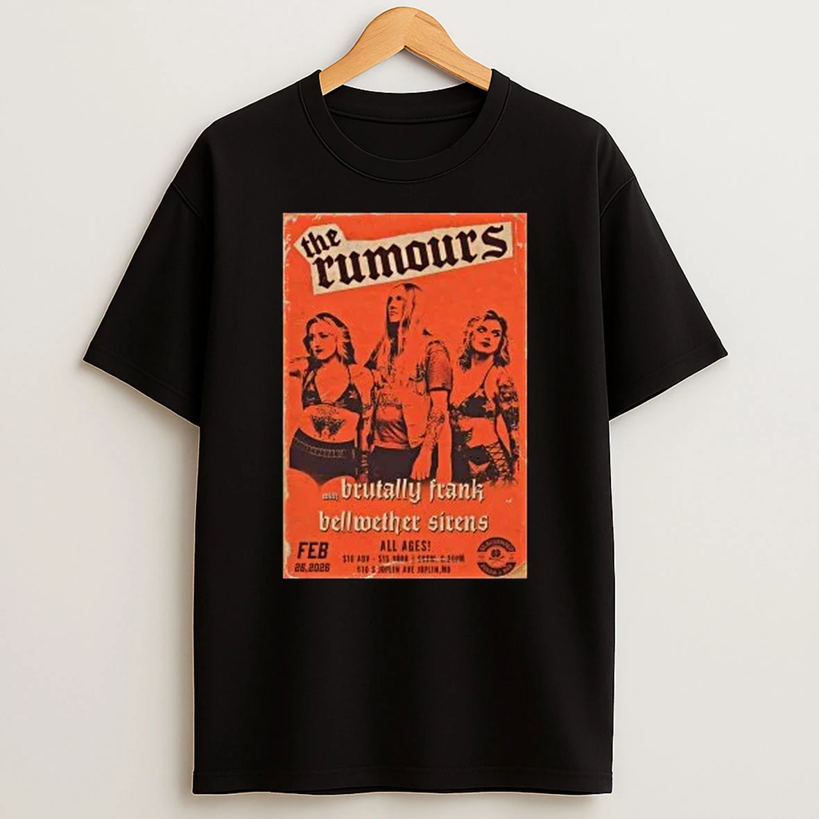 The Rumours February 26 2026 Joplin Mo Shirts