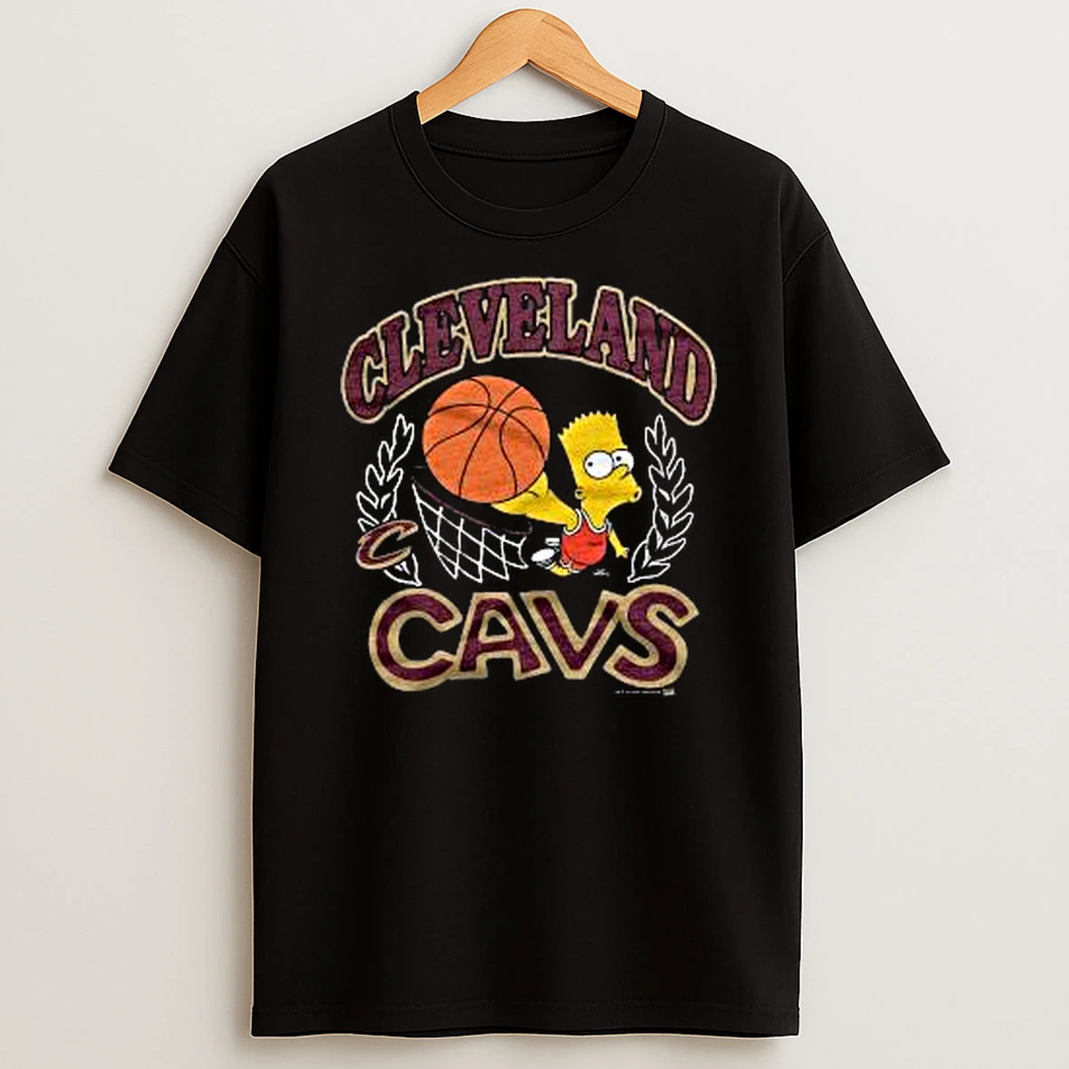 The Simpsons Bart X Cleveland Cavaliers Nba 2025 Shirts
