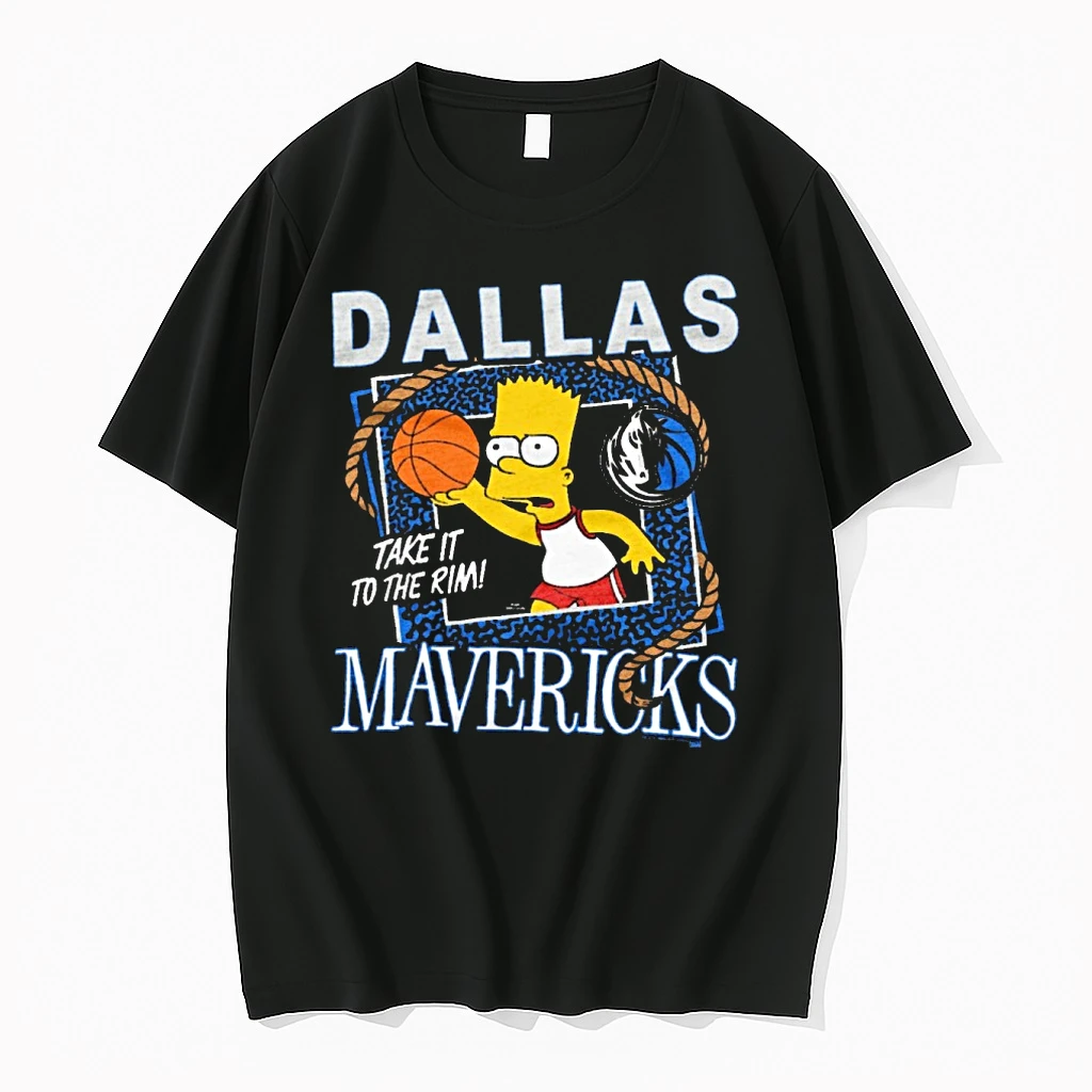 The Simpsons Bart X Dallas Mavericks Take It To The Rim Shirts