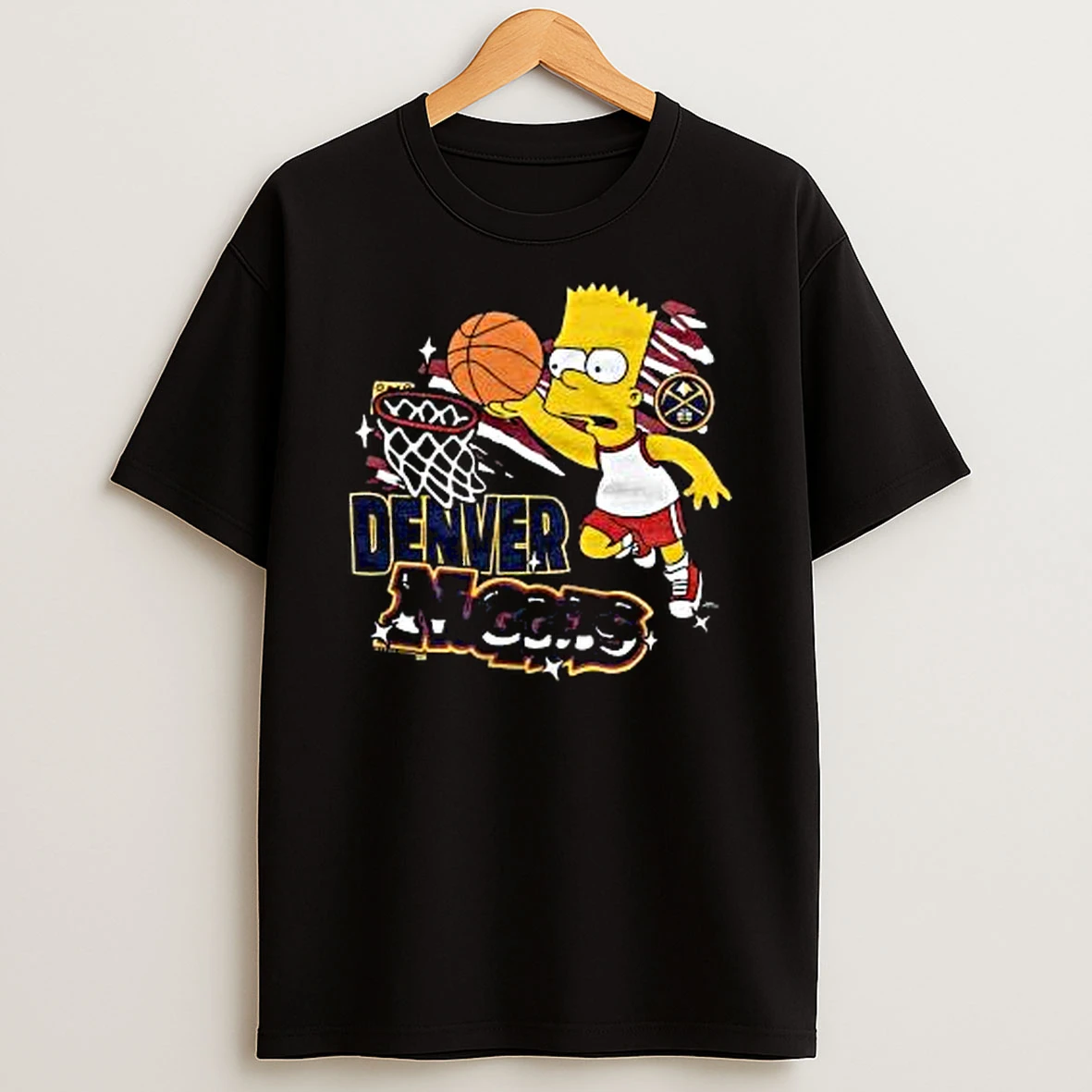 The Simpsons Bart X Denver Nuggets Nba 2025 Shirts
