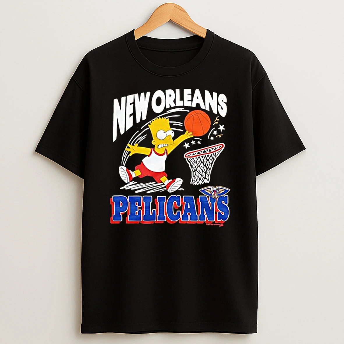 The Simpsons Bart X New Orleans Pelicans Shirts