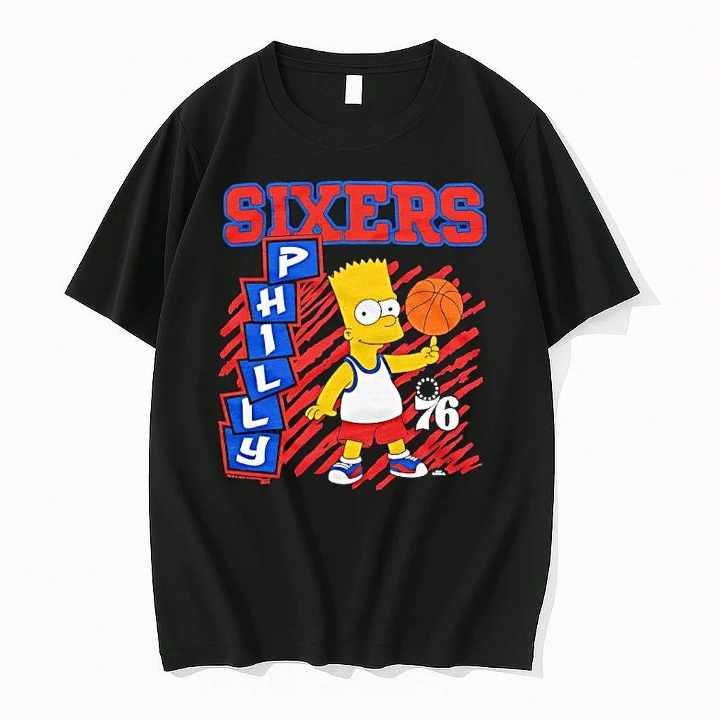 The Simpsons Bart X Philadelphia 76ers Shirts