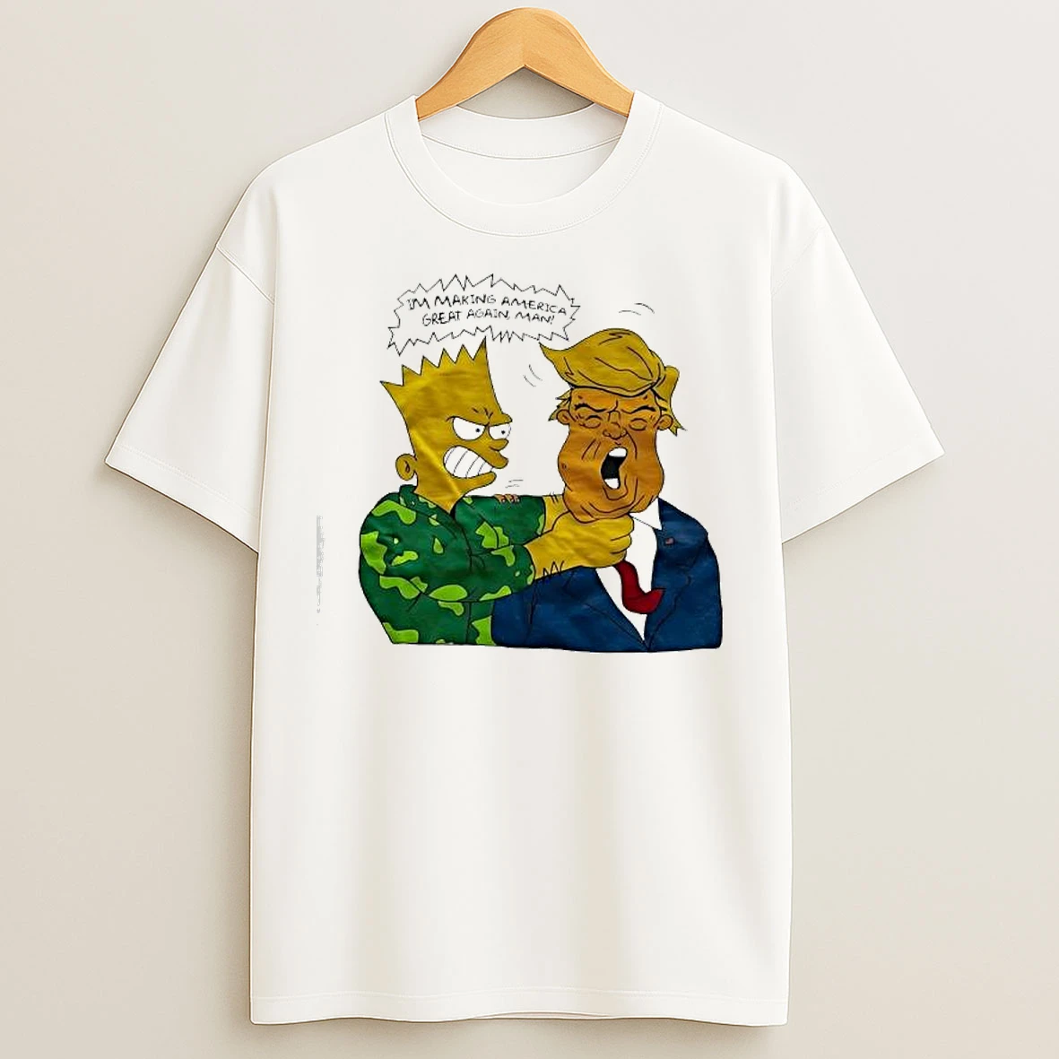 The Simpsons Donald Trump Parody Im Making America Great Again Man T Shirts