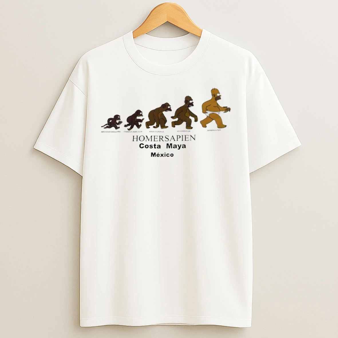 The Simpsons Homer Sapien Costa Maya Mexico T Shirts