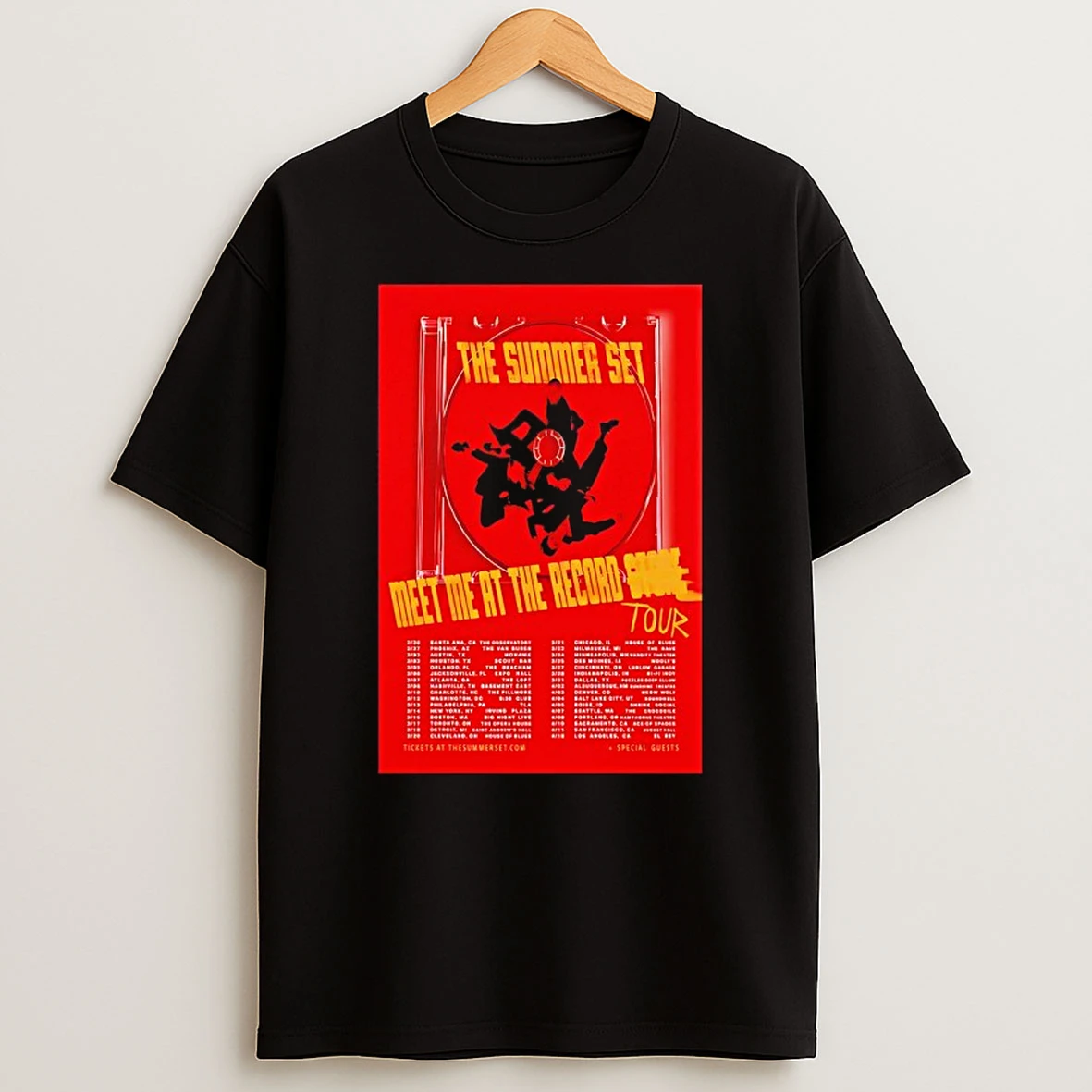 The Summer Set Meet Me The Record Tour 2026 Shirts