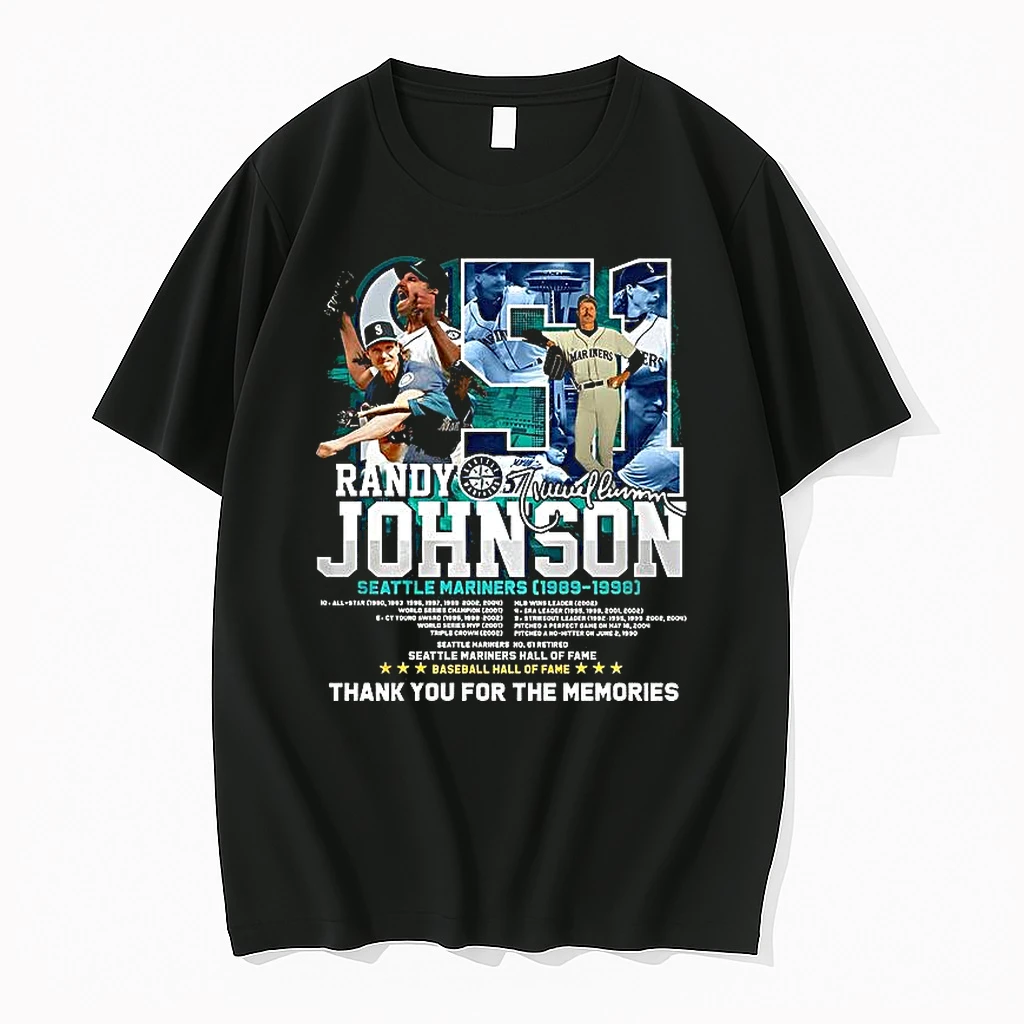 The Suprandy Johnson Seattle Mariners 1989 1998 Signature Shirts