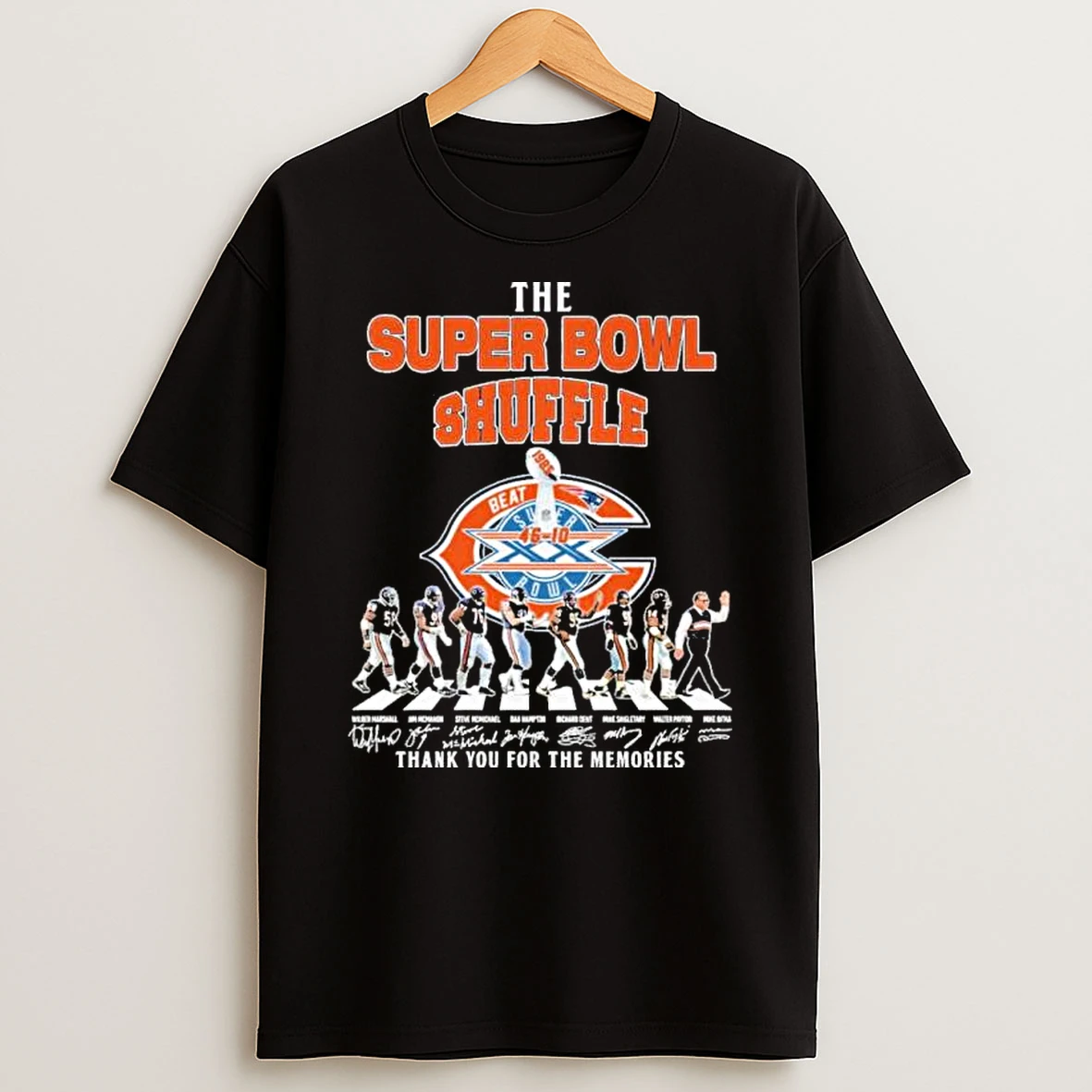The Super Bowl Shuffle Chicago Bears Abbey Road Signatures Shirts