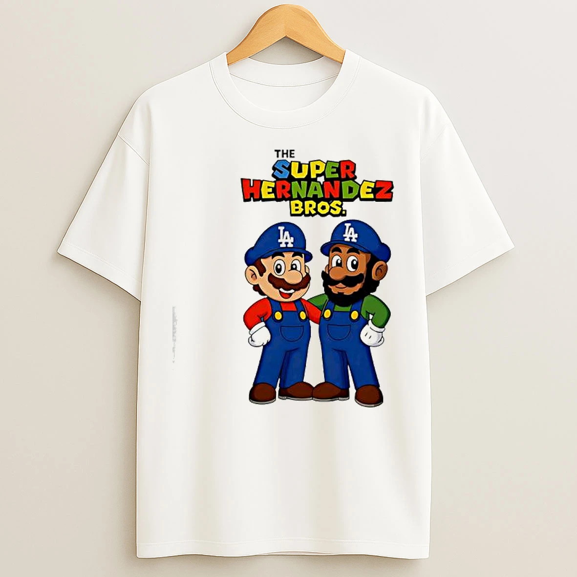 The Super Hernandez Bros Mario La Graphic T Shirts