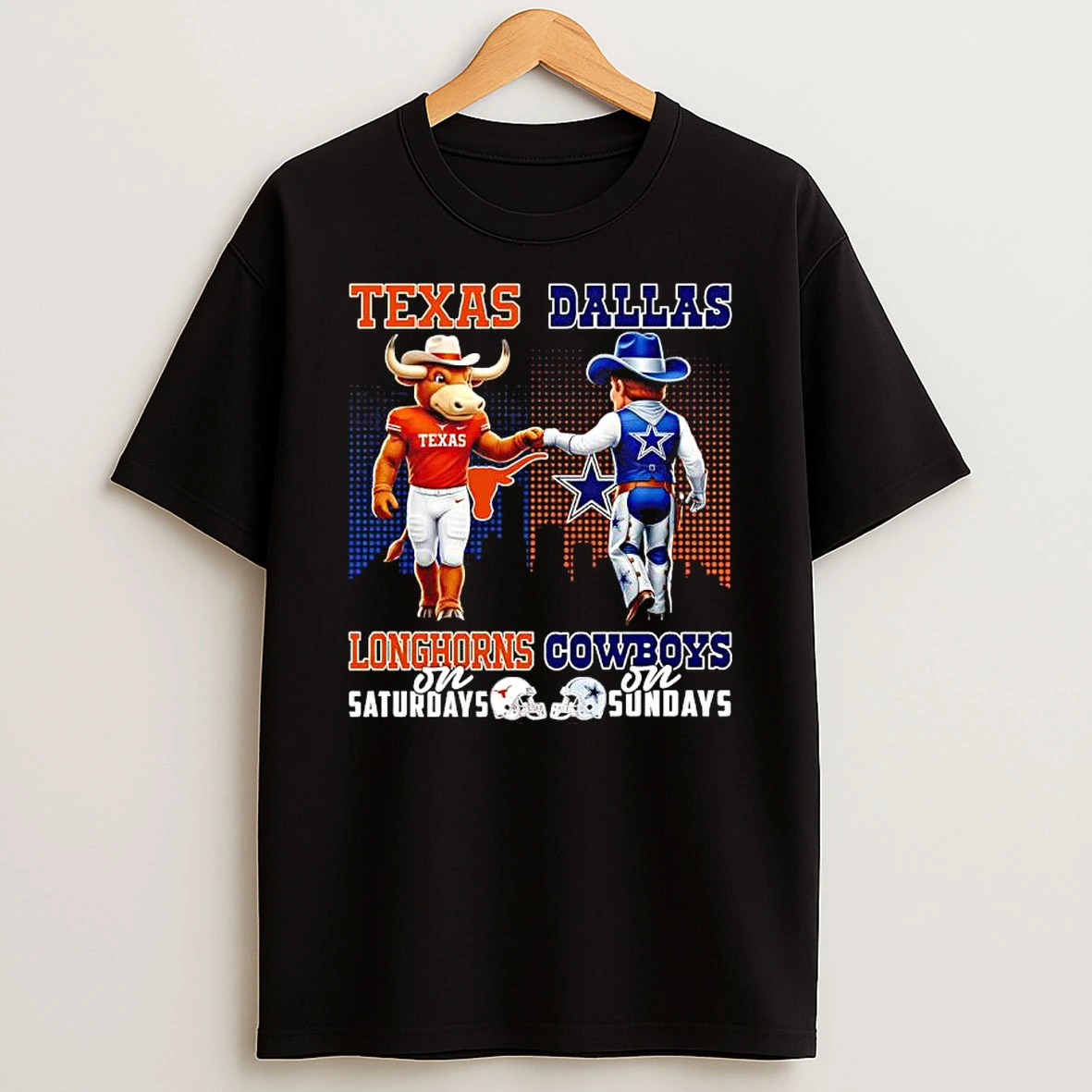 The Texas Longhorns On Saturdays And Dallas Cowboys On Sundays Mascots College Shirts