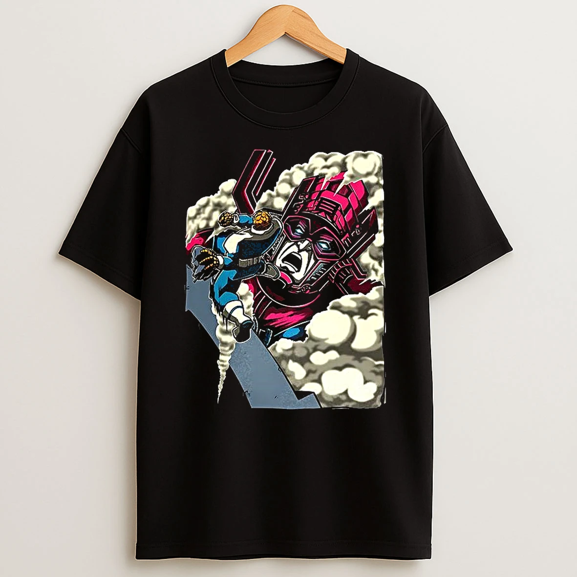 The Thing Attack Galactus Clobbering On Titan Shirts