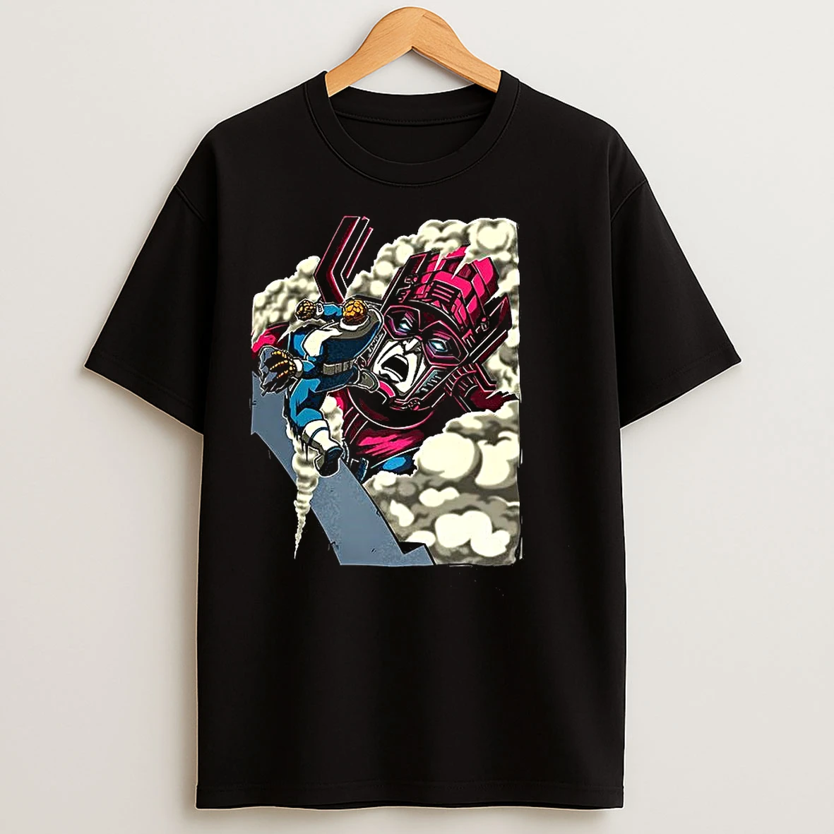 The Thing Attack Galactus Clobbering On Titan T Shirts