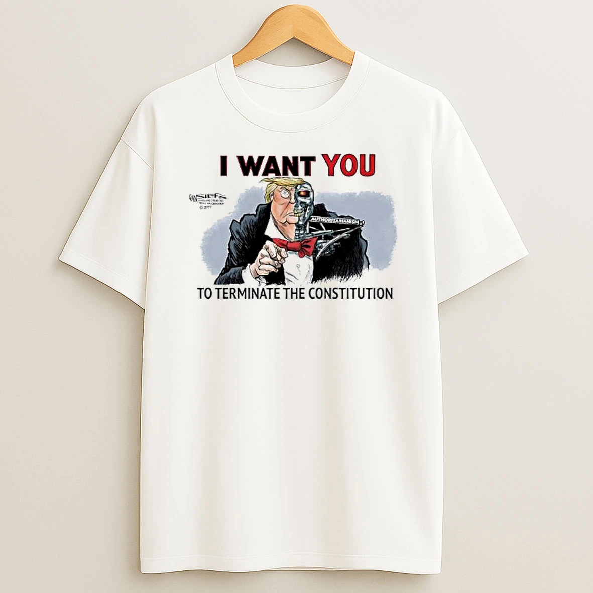 The Trumpinator I Want You To Terminate The Constitution Shirts