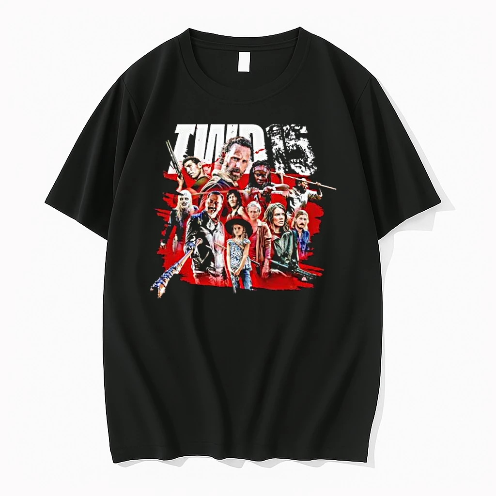 The Walking Dead 15th Anniversary Character Mashup Shirts