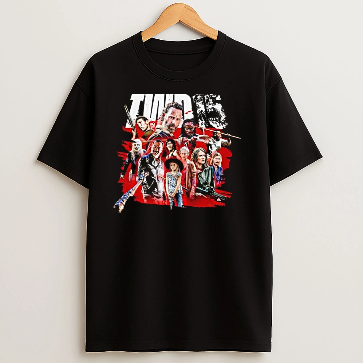 The Walking Dead 15th Anniversary Character Mashup T Shirts