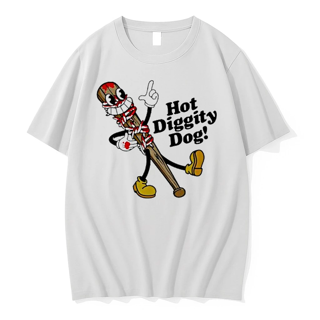 The Walking Dead Raglan 15th Anniversary Hot Diggity Dog Shirts