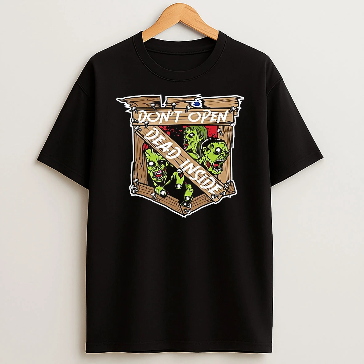 The Walking Dead X New York Rangers Dont Open Dead Inside Halloween Logo Shirts