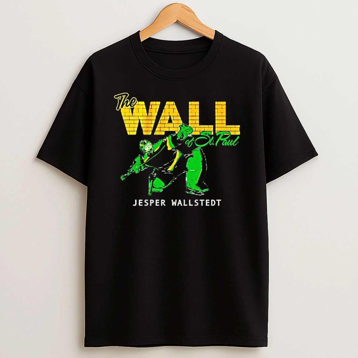 The Wall Of St Paul Jesper Wallstedt Hockey Shirts