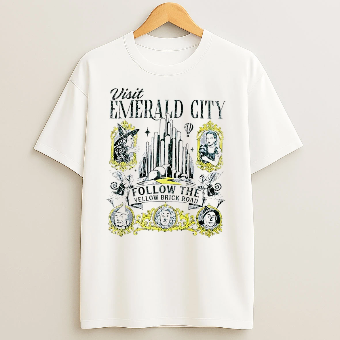 The Wizard Of Oz Visit Emerald City Follow The Yellow Brick Road T Shirts