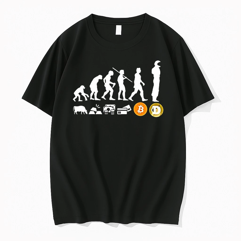 The Evolution Of Money Illustration Shirts