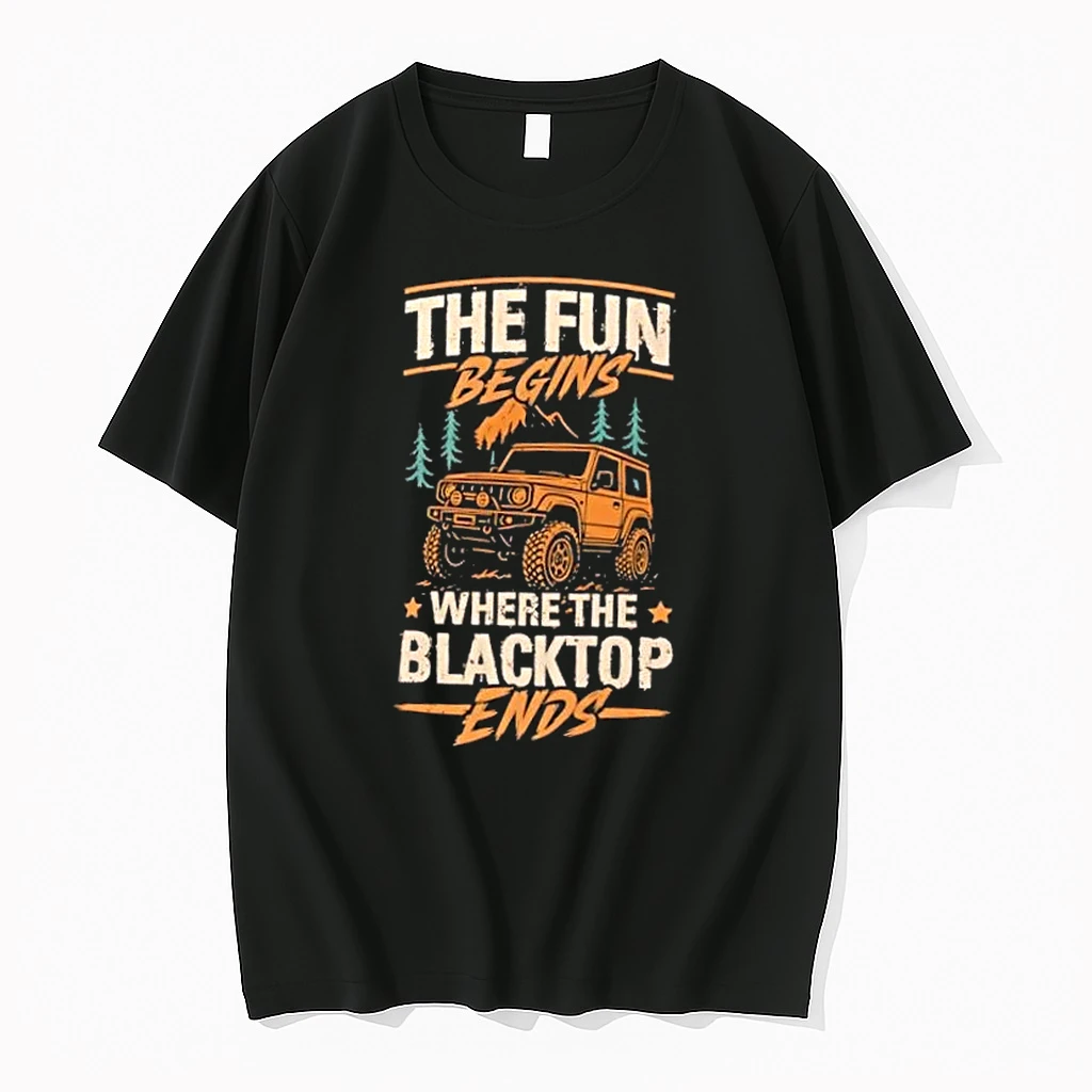 The Fun Begins Where The Blacktop Ends Shirts