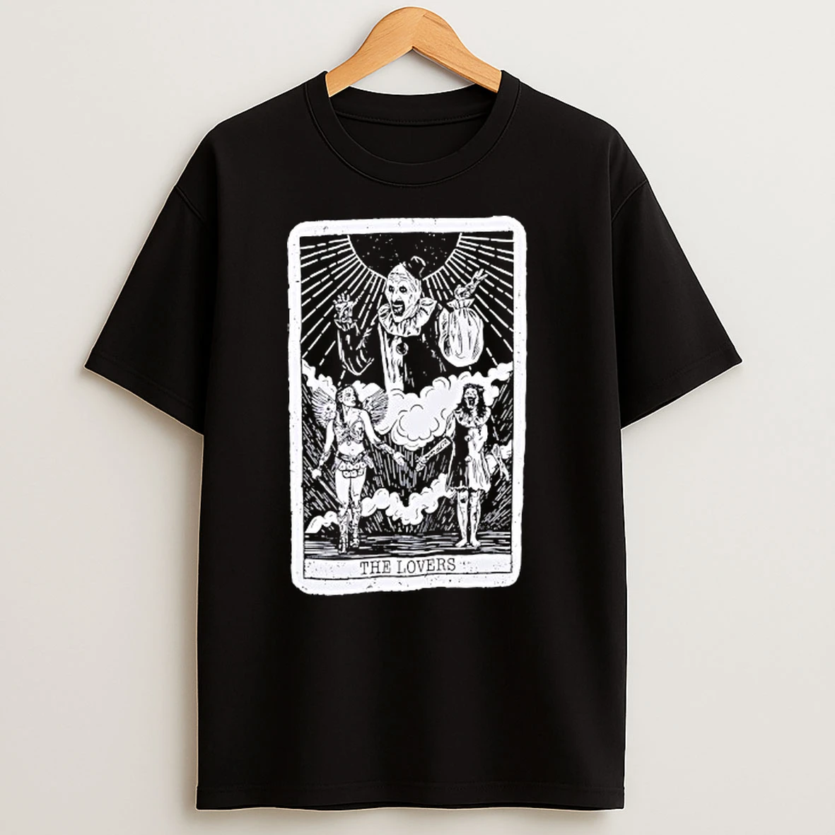 The Lovers Terrifier Art The Clown Tarot Card T Shirts
