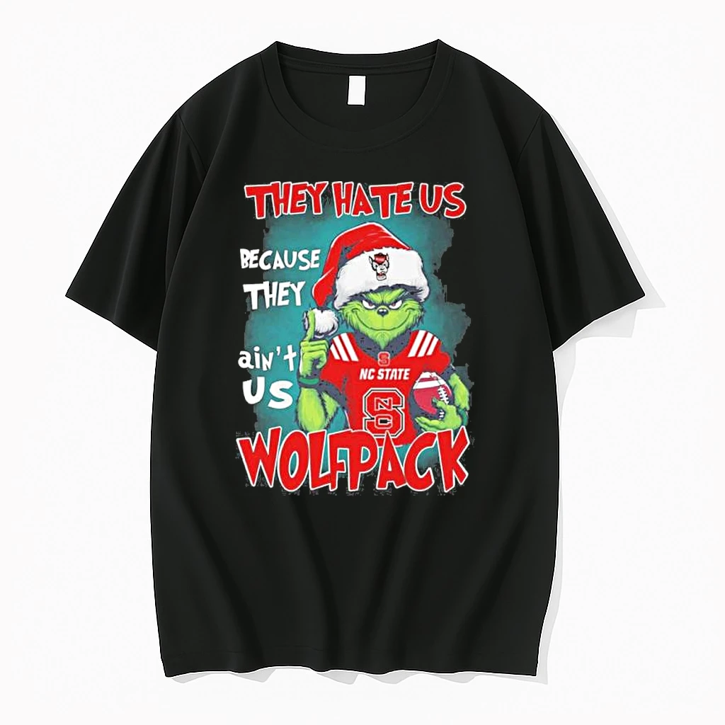 They Hate Us Cause They Aint Us Grinch Nc State Wolfpack Shirts