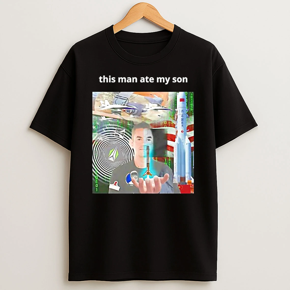 This Man Ate My Son Graphic Shirts