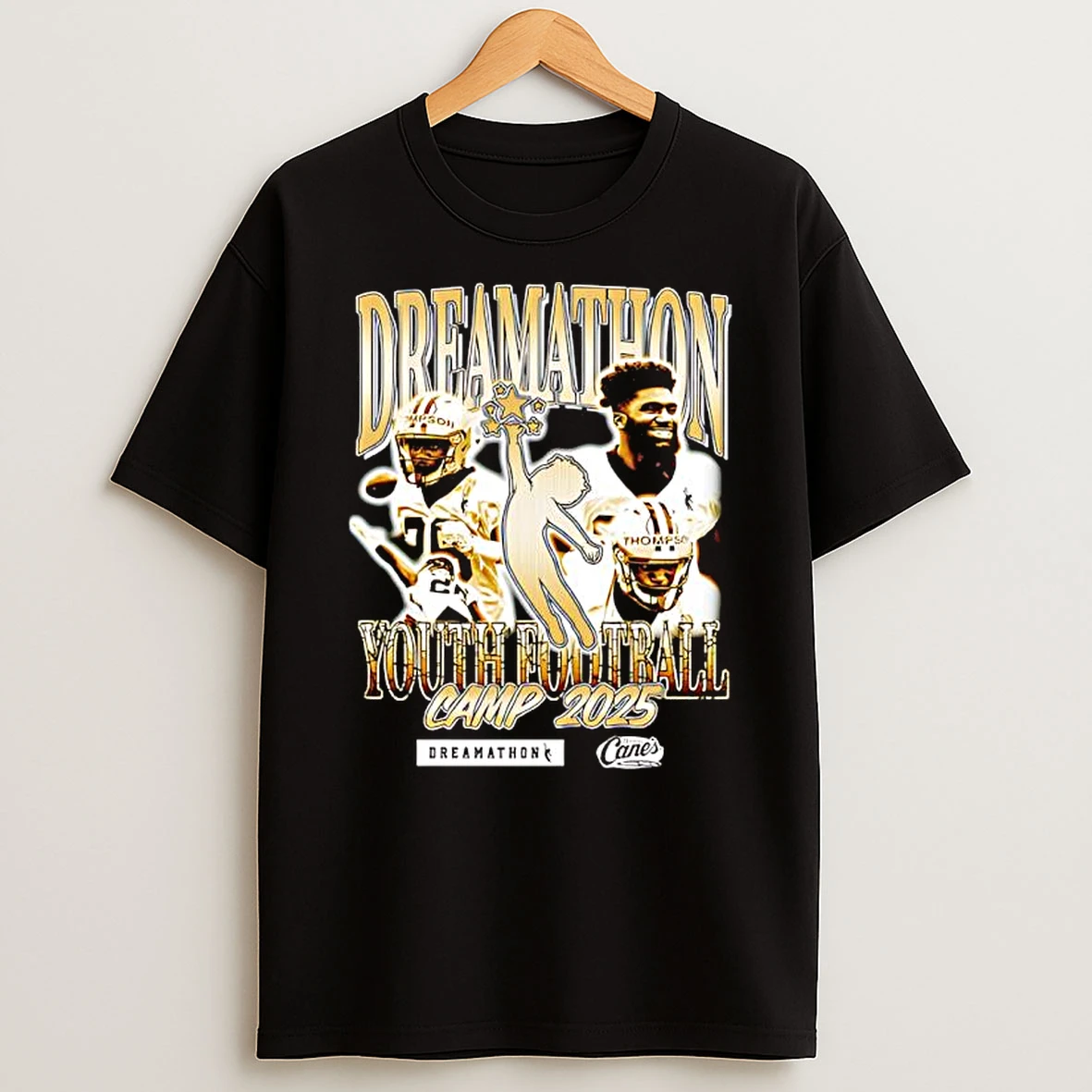 Thompson Dreamathon Youth Football Camp 2025 New Orleans Saints Shirts