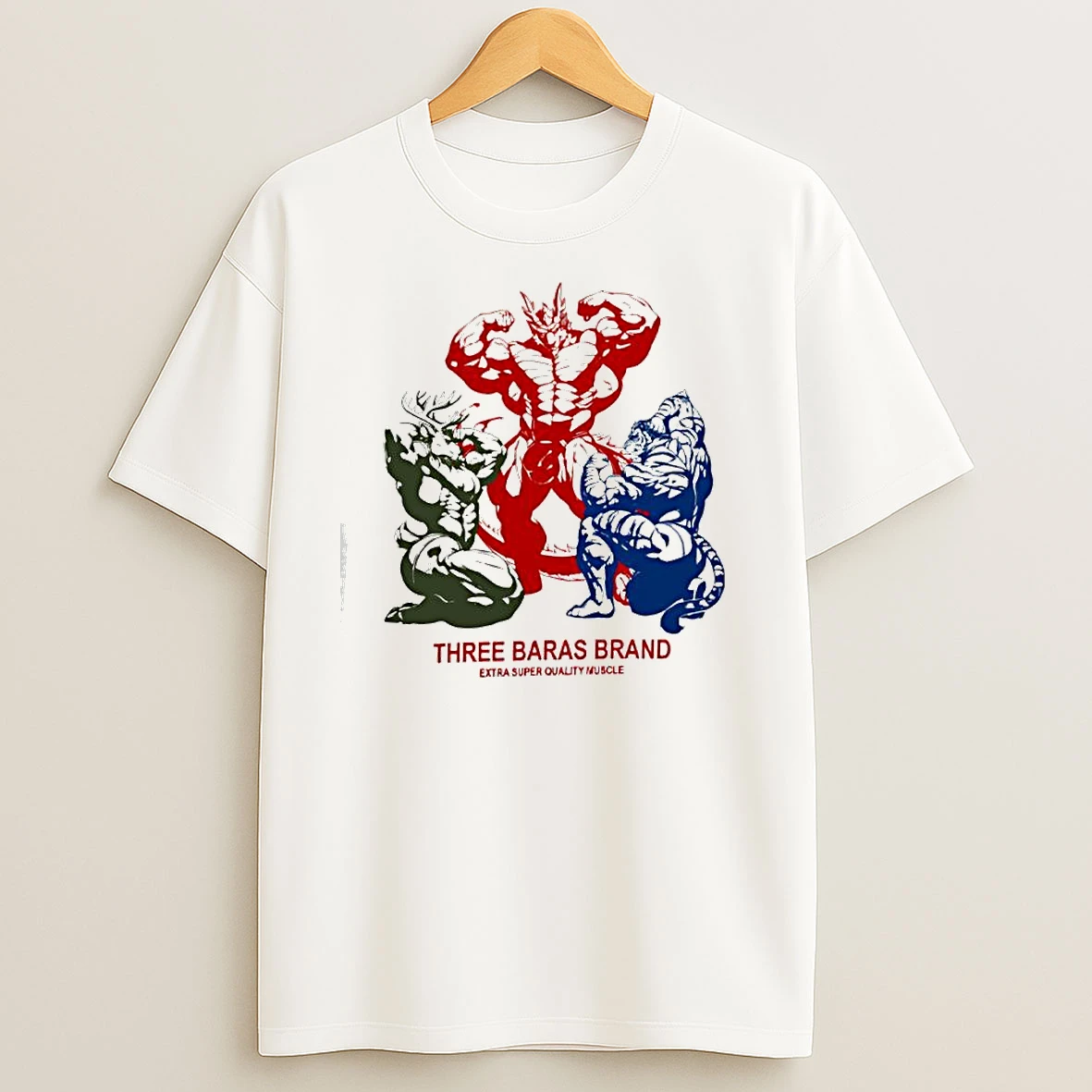 Three Baras Brand Extra Super Quality Muscle Graphic T Shirts