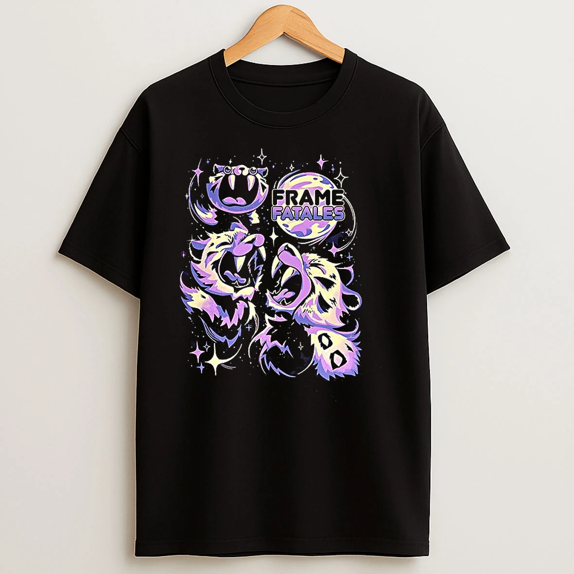 Three Faith Moon Frame Fatales T Shirts