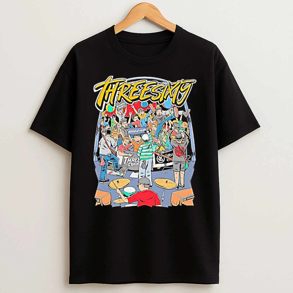 Threesixty Three Frient Band Graphic Shirts