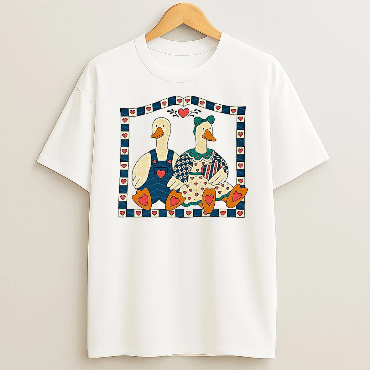 Thrifty Geese Family Heart Classic Shirts